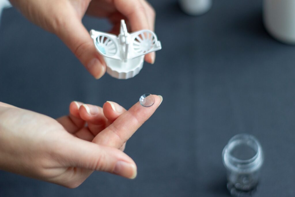 A pair of ortho-k contact lenses